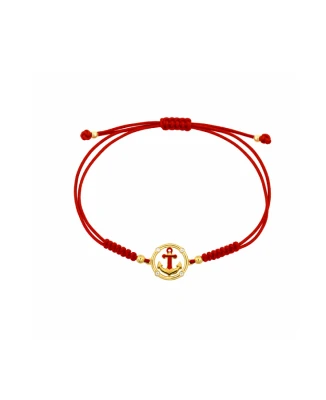 Дамски гривна Four Line BRZ1646R от 14K Злато Жълто - с форма Амулет