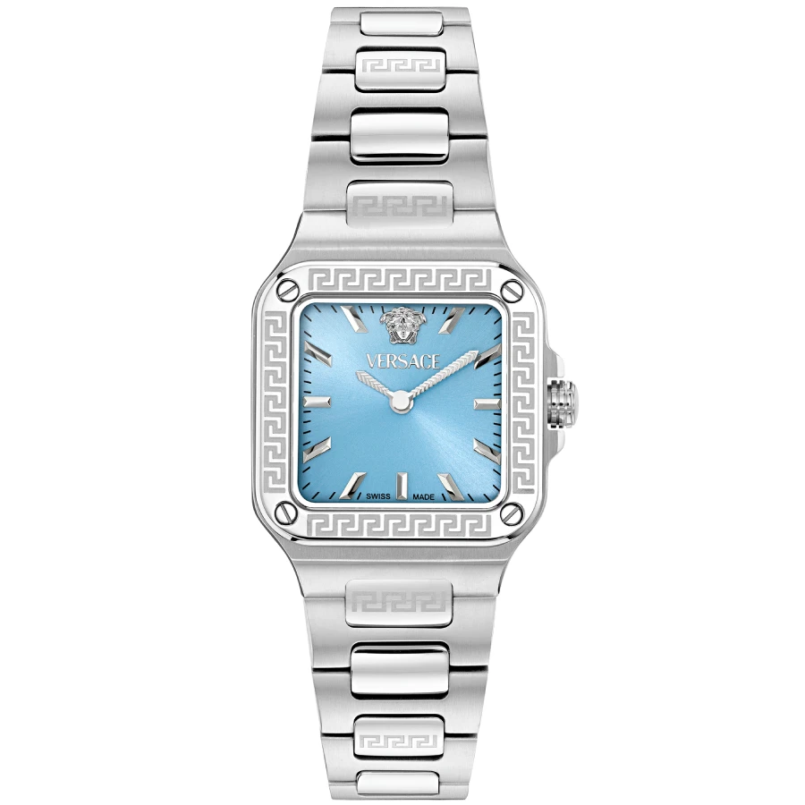 Дамски ръчен часовник с кварцов механизъм - корпус от Стомана - Стоманена верижка - цвят Син