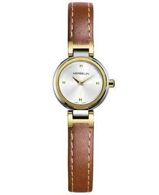 Herbelin 17312T1N12GD Lady H - Дамски ръчен часовник с кварцов механизъм - корпус от Стомана - цвят Сребрист