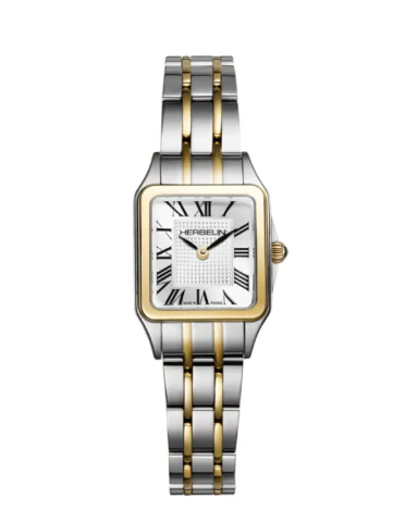 Унисекс ръчен часовник с кварцов механизъм - корпус от Стомана - Стоманена верижка - цвят Бял