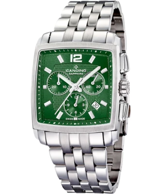 Мъжки ръчен часовник с кварцов механизъм - корпус от Стомана - Стоманена верижка - цвят Черен