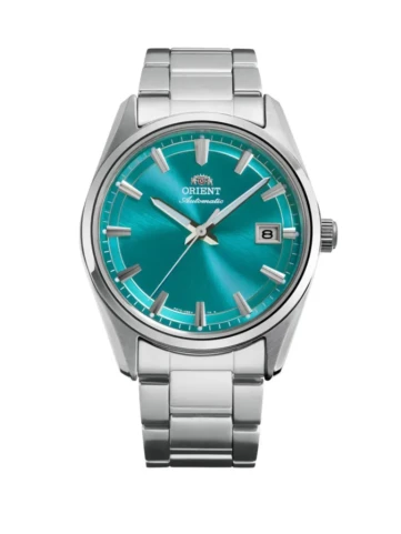 Orient RA-AC0R06L Stretto Date - Мъжки ръчен часовник с автоматичен механизъм - корпус от Стомана - Стоманена верижка - цвят Син