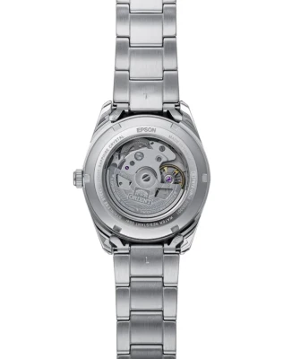 Orient RA-AC0R06L Stretto Date - Мъжки ръчен часовник с автоматичен механизъм - корпус от Стомана - Стоманена верижка - цвят Син