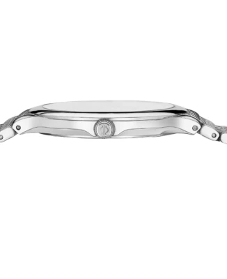 Мъжки ръчен часовник с кварцов механизъм - корпус от Стомана - Стоманена верижка - цвят Черен