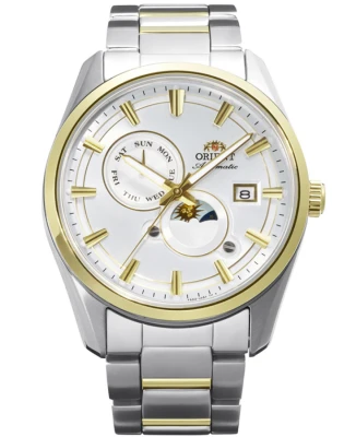 Мъжки ръчен часовник с автоматичен механизъм - корпус от Стомана - Стомана - цвят Бял