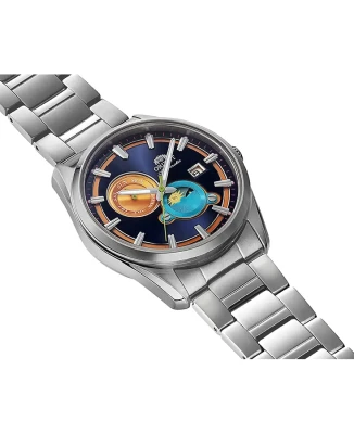 Мъжки ръчен часовник с автоматичен механизъм - корпус от Стомана - Стомана - цвят Многоцветен