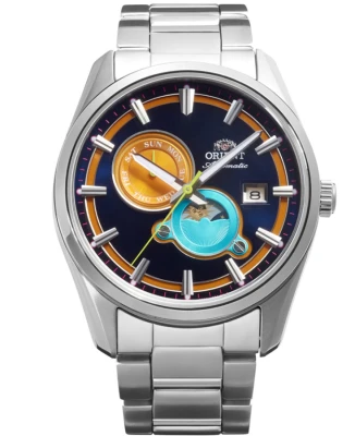 Мъжки ръчен часовник с автоматичен механизъм - корпус от Стомана - Стомана - цвят Многоцветен