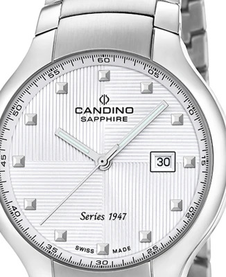 Candino C4792/1 Candino 1947 - Унисекс ръчен часовник с кварцов механизъм - корпус от Стомана - Стоманена верижка - цвят Сребрист