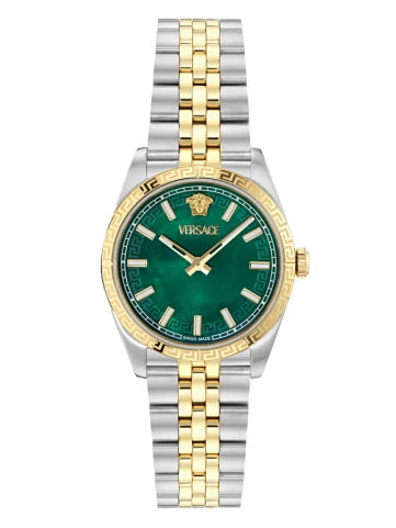 Versace VE5K00426 Millenyium Lady - Унисекс ръчен часовник с кварцов механизъм - корпус от Стомана - Стомана - цвят Седеф