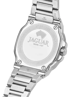 Jaguar J1027/8 Rondcarre - Унисекс ръчен часовник с кварцов механизъм - корпус от Стомана - Стомана - цвят Седеф