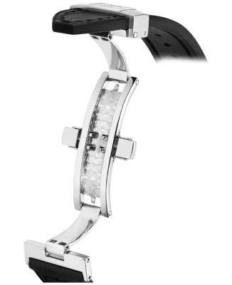 Jaguar J1032/8 Rondcarre - Унисекс ръчен часовник с кварцов механизъм - корпус от Стомана - Кожа и каучук - цвят Седеф