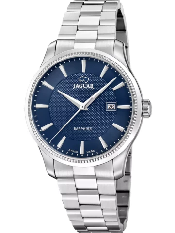 Jaguar J1041/3 Essentia - Унисекс ръчен часовник с кварцов механизъм - корпус от Стомана - Стомана - цвят Син