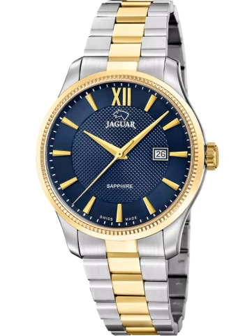 Jaguar J1043/2 Essentia - Унисекс ръчен часовник с кварцов механизъм - корпус от Стомана - Стомана - цвят Син