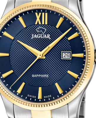 Jaguar J1043/2 Essentia - Унисекс ръчен часовник с кварцов механизъм - корпус от Стомана - Стомана - цвят Син