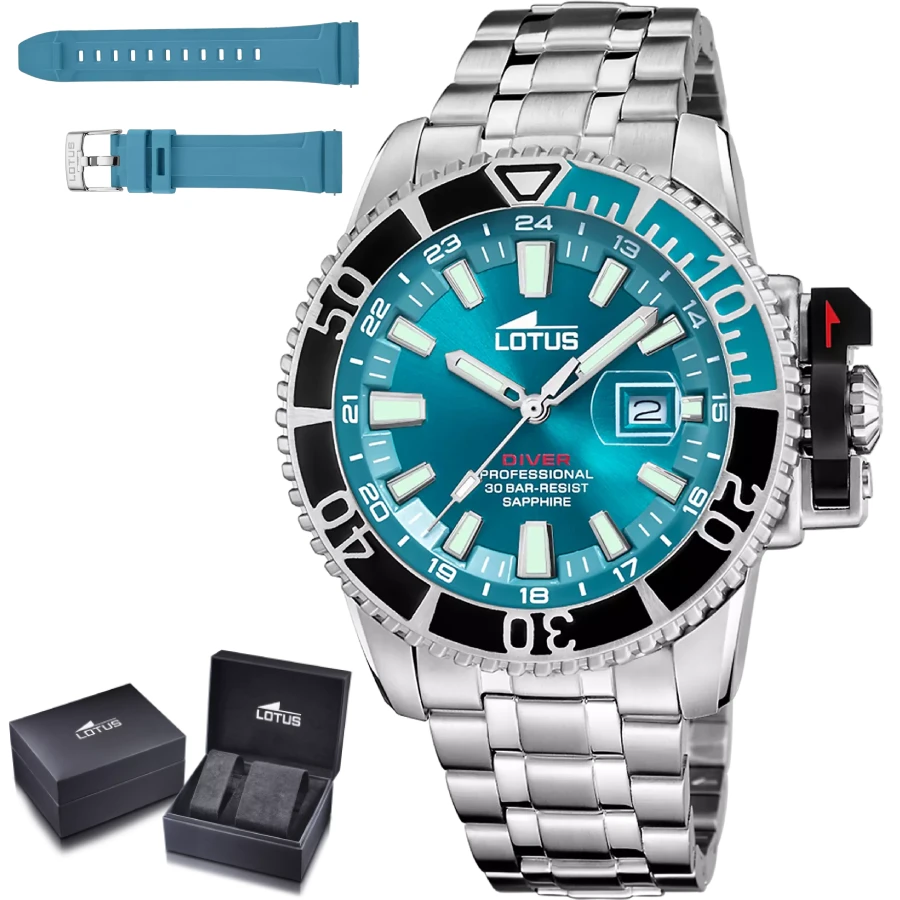 Унисекс ръчен часовник с кварцов механизъм - корпус от Стомана - Стоманена верижка - цвят Син