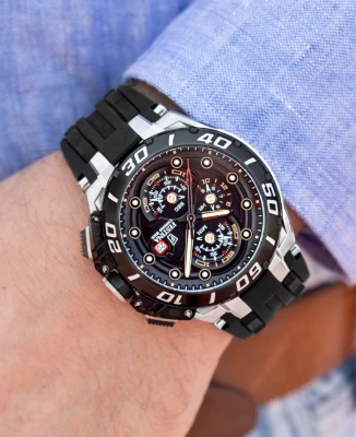 Festina F20755/8 Chrono Bike - Мъжки ръчен часовник с кварцов механизъм - корпус Стомана - Каучук - Черен