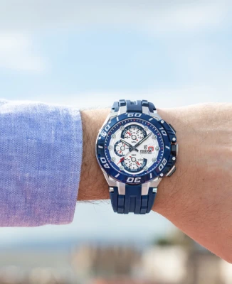 Festina F20755/1 Chrono Bike - Мъжки ръчен часовник с кварцов механизъм - корпус Стомана - Каучук - Бял