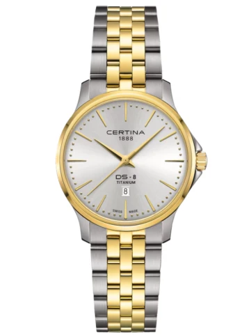 Certina C045.010.55.031.00 DS-8 Lady - Унисекс ръчен часовник с кварцов механизъм - корпус от Стомана - цвят Сребрист