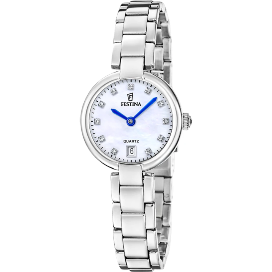 Festina F20784/1 Mademoiselle - Дамски ръчен часовник с кварцов механизъм - корпус Стомана - Стомана - Седеф