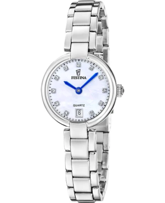 Festina F20784/1 Mademoiselle - Дамски ръчен часовник с кварцов механизъм - корпус Стомана - Стомана - Седеф