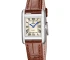 Festina F20773/2 On the square - Дамски ръчен часовник с кварцов механизъм - корпус Стомана - Естествена кожа - Шампанско