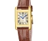 Festina F20774/2 On the square - Дамски ръчен часовник с кварцов механизъм - корпус Стомана - Естествена кожа - Шампанско