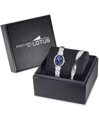 Lotus 19016/2 2Gether - Унисекс ръчен часовник с кварцов механизъм - корпус от Стомана - Стоманена верижка - цвят Син