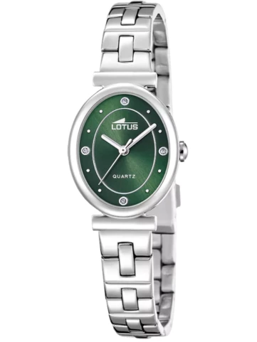 Lotus 19016/3 2Gether - Унисекс ръчен часовник с кварцов механизъм - корпус от Стомана - Стоманена верижка - цвят Зелен