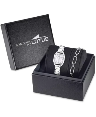 Lotus 19020/1 2Gether - Дамски ръчен часовник с кварцов механизъм - корпус Стомана - Стоманена верижка - Седеф