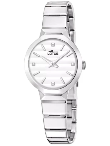 Унисекс ръчен часовник с кварцов механизъм - корпус от Стомана - Стоманена верижка - цвят Бял