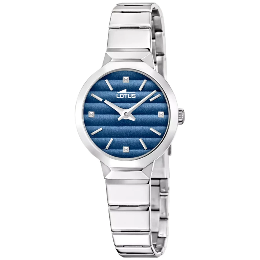 Унисекс ръчен часовник с кварцов механизъм - корпус от Стомана - Стоманена верижка - цвят Син