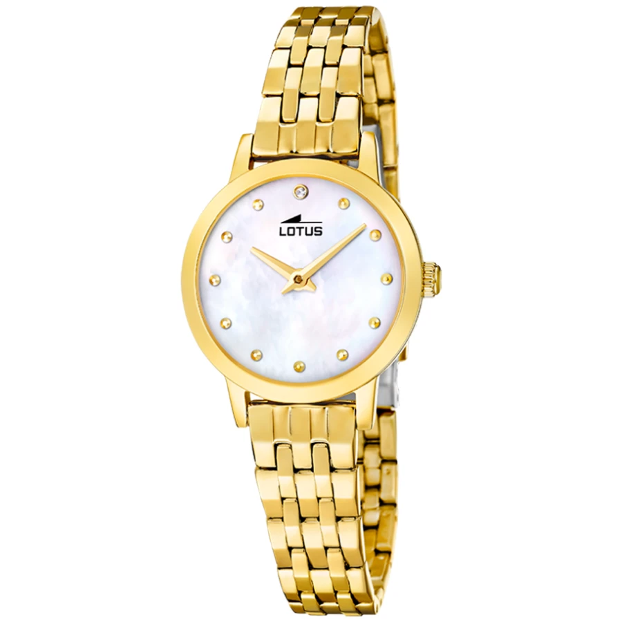 Унисекс ръчен часовник с кварцов механизъм - корпус от Стомана - Стоманена верижка - цвят Седеф