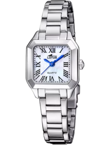 Унисекс ръчен часовник с кварцов механизъм - корпус от Стомана - Стоманена верижка - цвят Бял