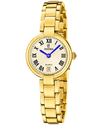 Festina F20786/2 Mademoiselle - Дамски ръчен часовник с кварцов механизъм - корпус Стомана - Стомана - Шампанско