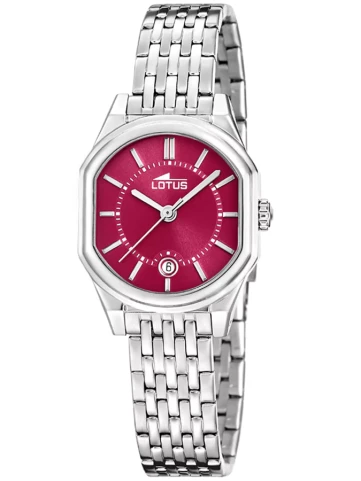 Унисекс ръчен часовник с кварцов механизъм - корпус от Стомана - Стоманена верижка - цвят Розов