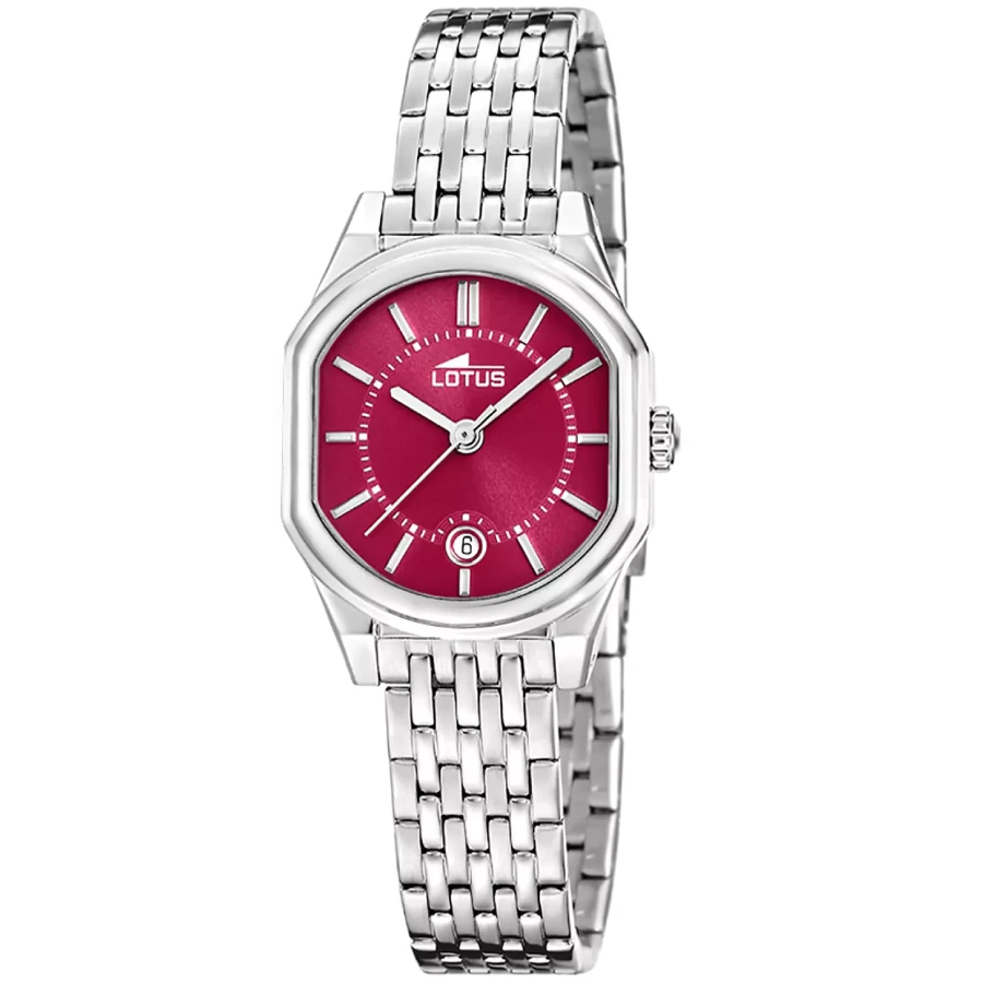 Унисекс ръчен часовник с кварцов механизъм - корпус от Стомана - Стоманена верижка - цвят Розов