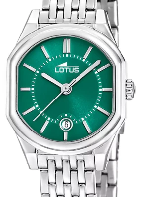 Унисекс ръчен часовник с кварцов механизъм - корпус от Стомана - Стоманена верижка - цвят Зелен