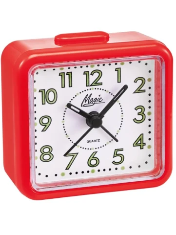 Унисекс будилник с кварцов механизъм - цвят Бял