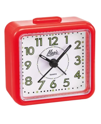 Унисекс будилник с кварцов механизъм - цвят Бял