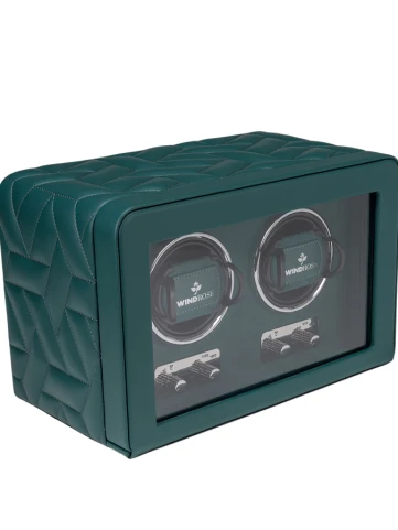 Кутия за навиване Кутия за навиване Windrose 851302.13 за 2 часовника NOBLESSE - Унисекс - Зелен