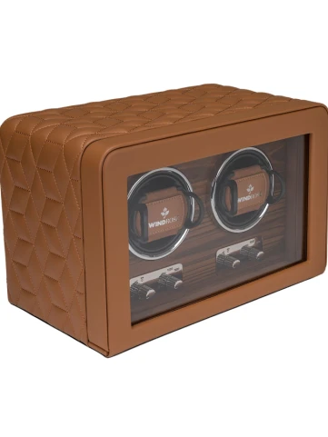 Кутия за навиване Кутия за навиване Windrose 851212.12 за 2 часовника NOBLESSE - Унисекс - Кафяв