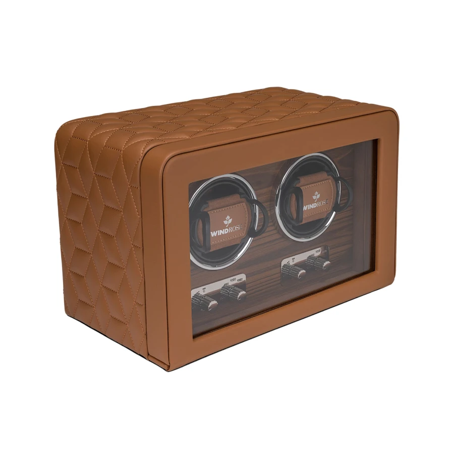 Кутия за навиване Кутия за навиване Windrose 851212.12 за 2 часовника NOBLESSE - Унисекс - Кафяв