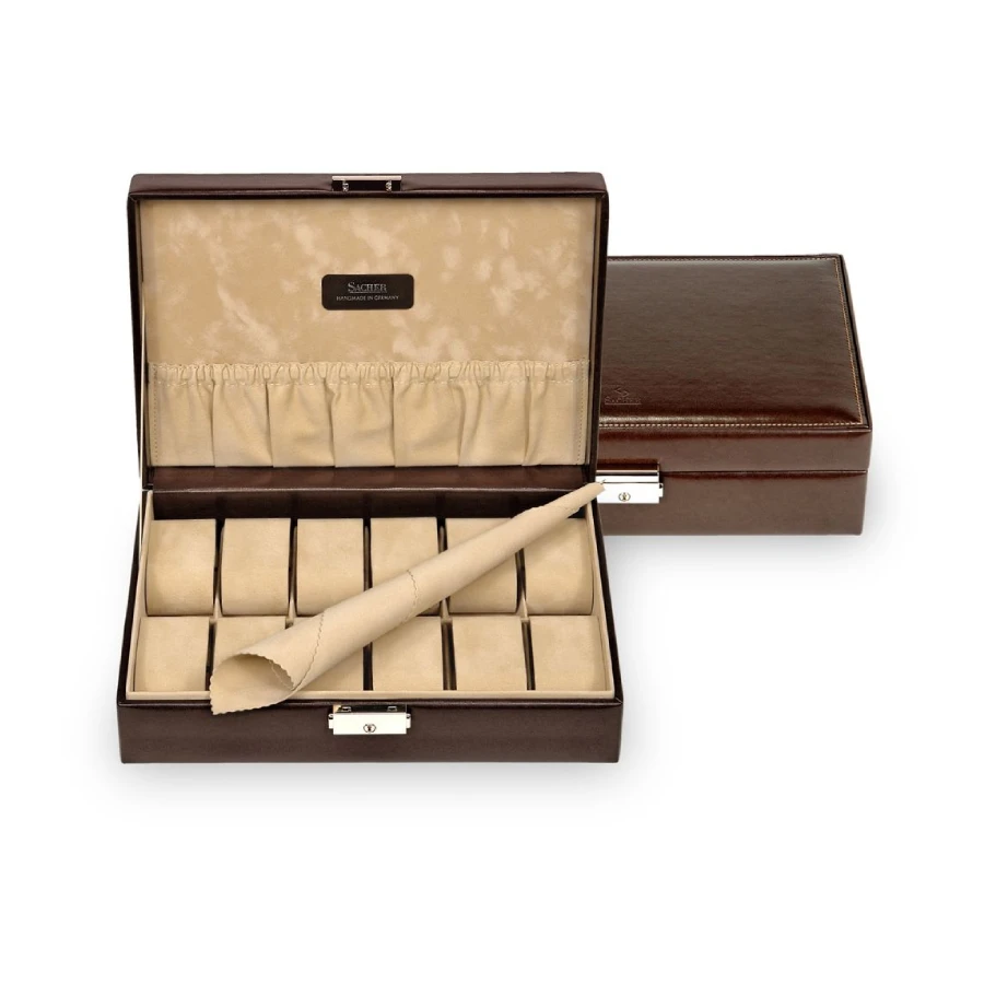 Кутия за съхранение Sacher 2019.293143 box for 12 watches MOCCA - Унисекс - Кафяв