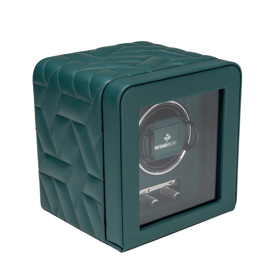 Кутия за навиване Windrose 851301.13 winding box 1 watch NOBLESSE - Унисекс - Зелен