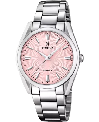 Festina F20622/N Boyfriend - Дамски ръчен часовник с кварцов механизъм - корпус Стомана - Стомана - Розов