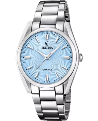 Festina F20622/P Boyfriend - Дамски ръчен часовник с кварцов механизъм - корпус Стомана - Стомана - Син
