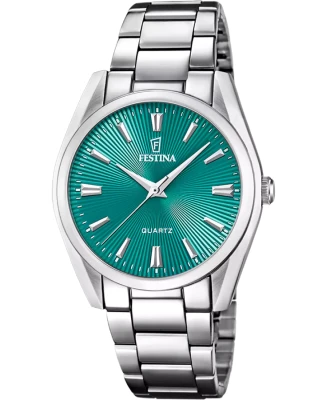Festina F20622/Q Boyfriend - Дамски ръчен часовник с кварцов механизъм - корпус Стомана - Стомана - Зелен
