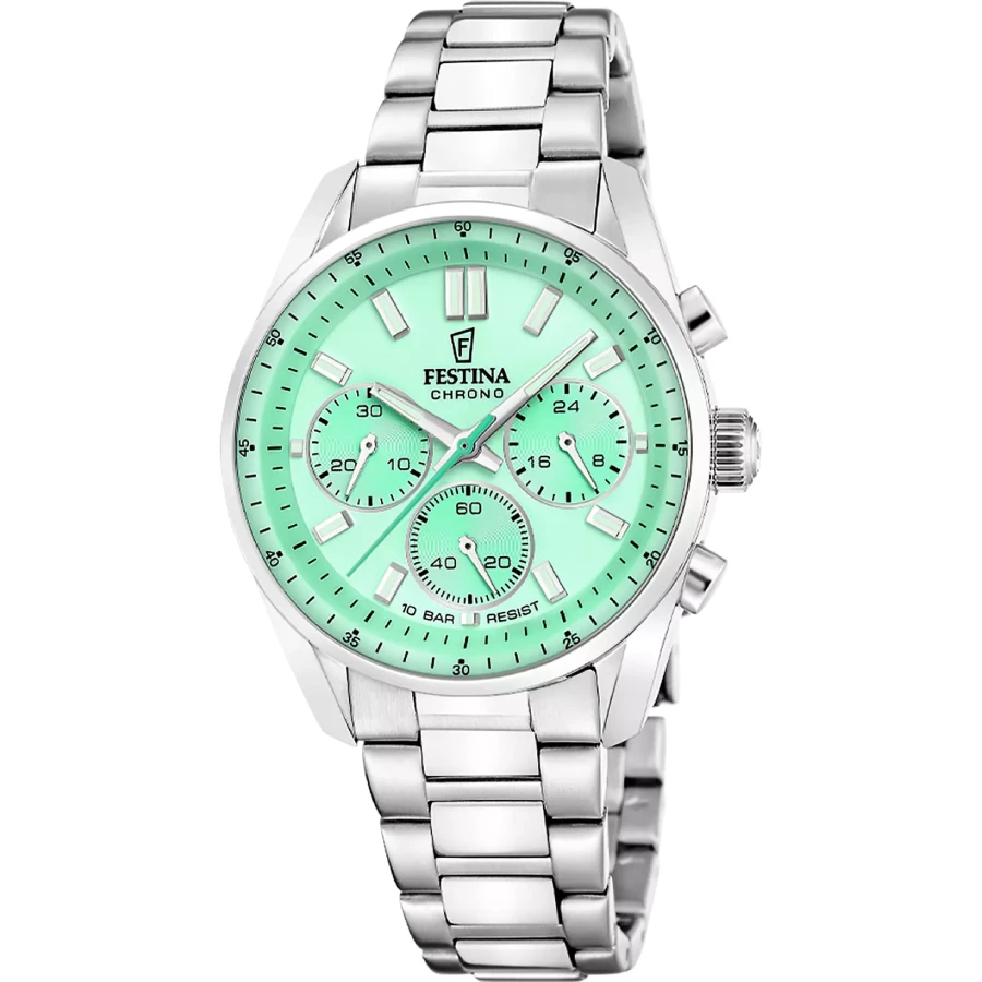 Festina F20753/1 Boyfriend Unisex - Унисекс ръчен часовник с кварцов механизъм - корпус Стомана - Стомана - Зелен
