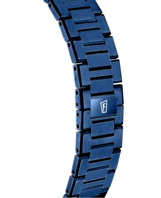 Унисекс ръчен часовник с кварцов механизъм - корпус от Стомана - Стомана - цвят Син