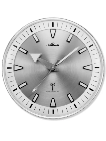 Унисекс стенен часовник с кварцов механизъм - цвят Сив